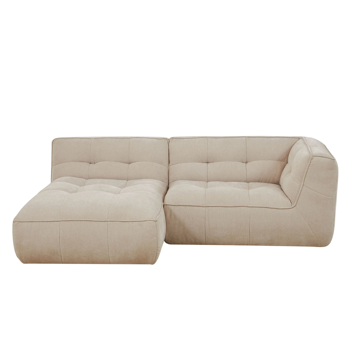 ORIETO - Fabric 3 Seater Left Corner Sofa