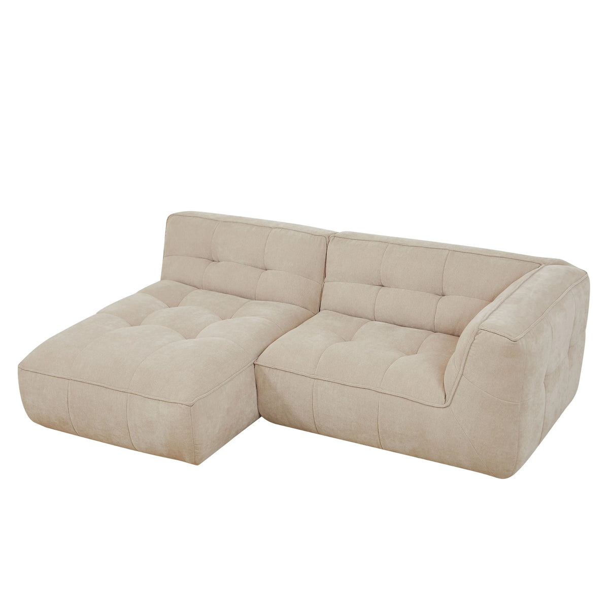 ORIETO - Fabric 3 Seater Left Corner Sofa