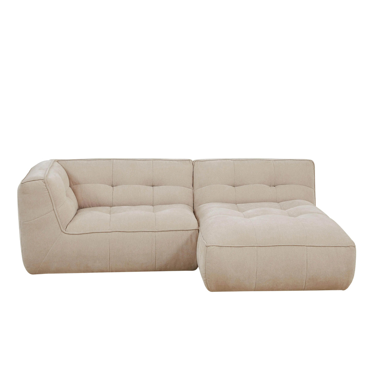 ORIETO - Fabric 3 Seater Right Corner Sofa