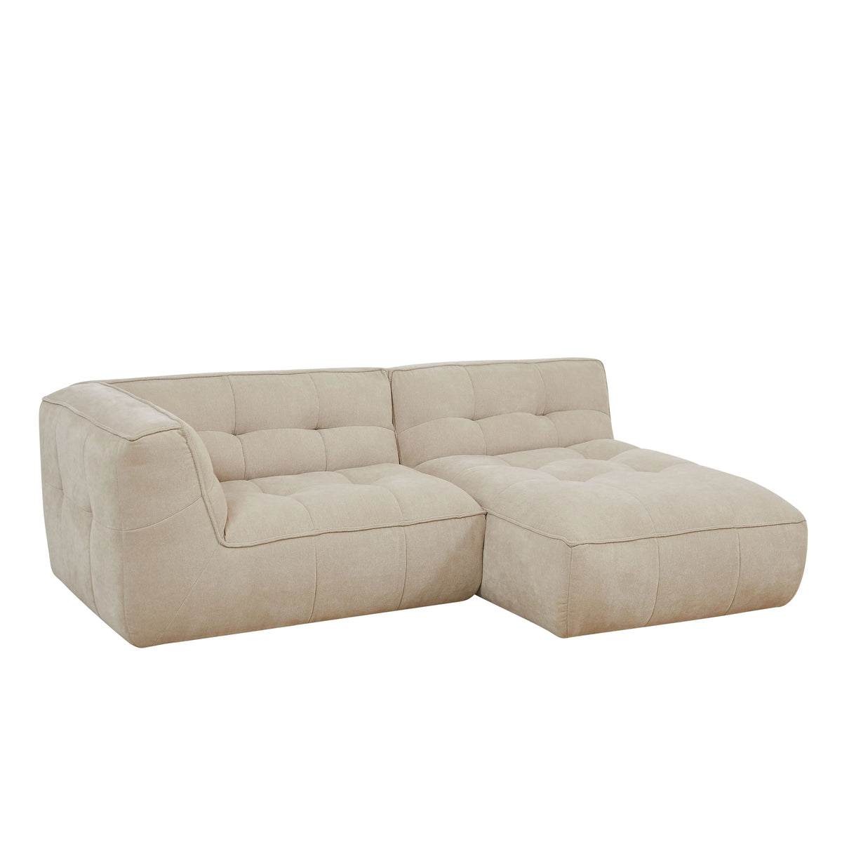 ORIETO - Fabric 3 Seater Right Corner Sofa