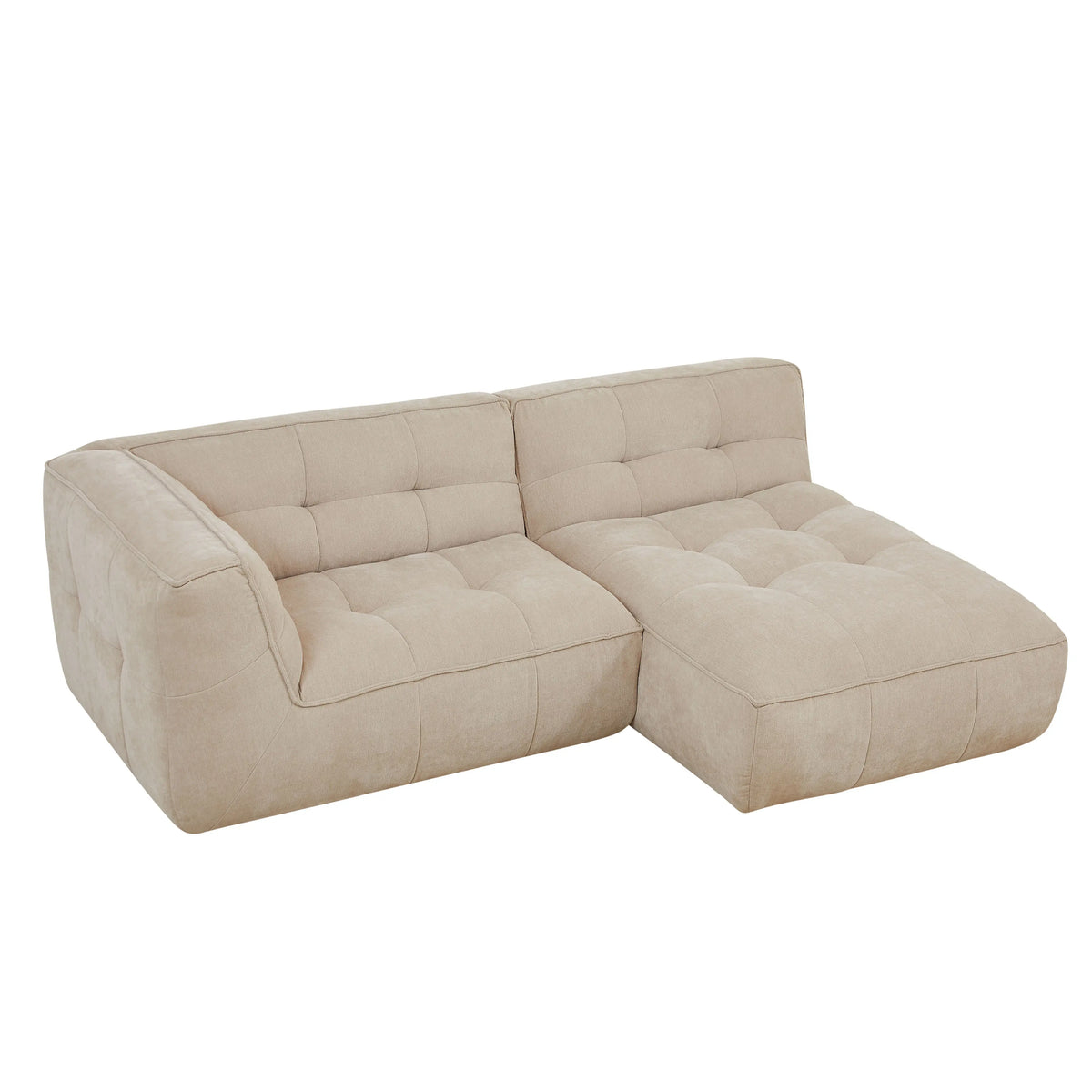 ORIETO - Fabric 3 Seater Right Corner Sofa