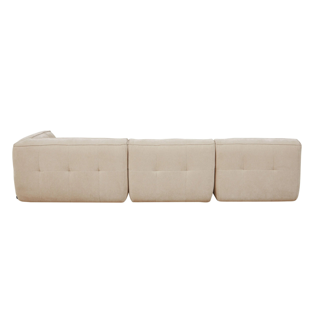 ORIETO - Fabric 4 Seater Left Corner Sofa