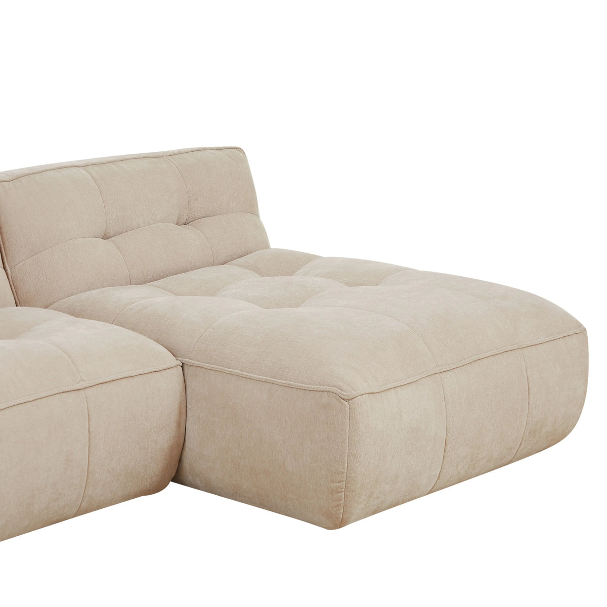 ORIETO - Fabric 4 Seater Right Corner Sofa