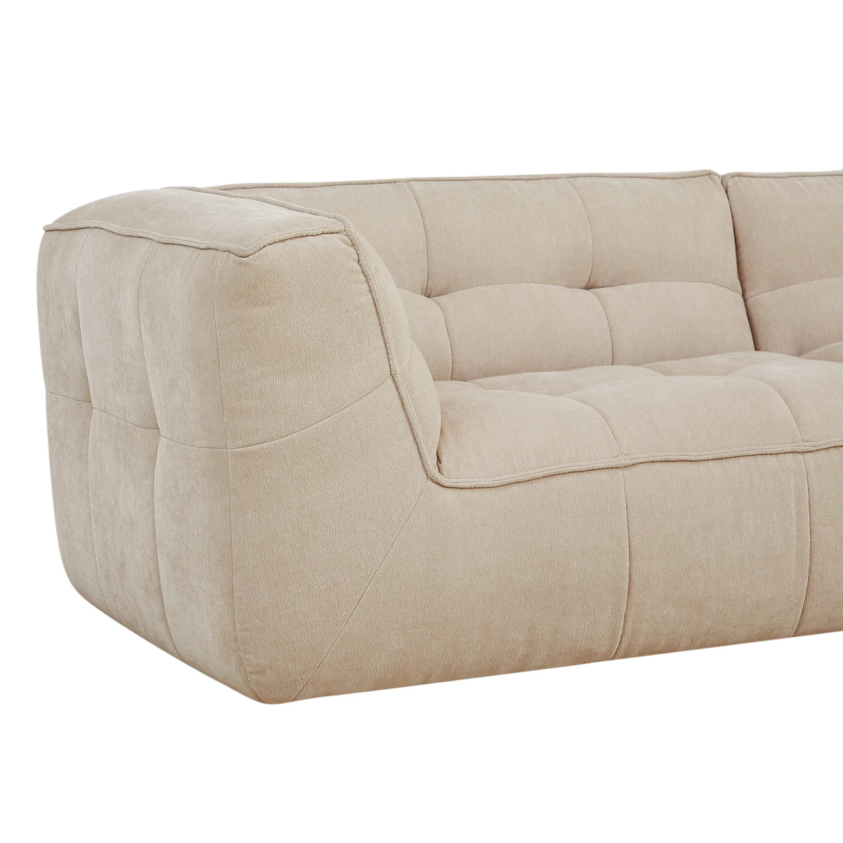 ORIETO - Fabric 4 Seater Right Corner Sofa