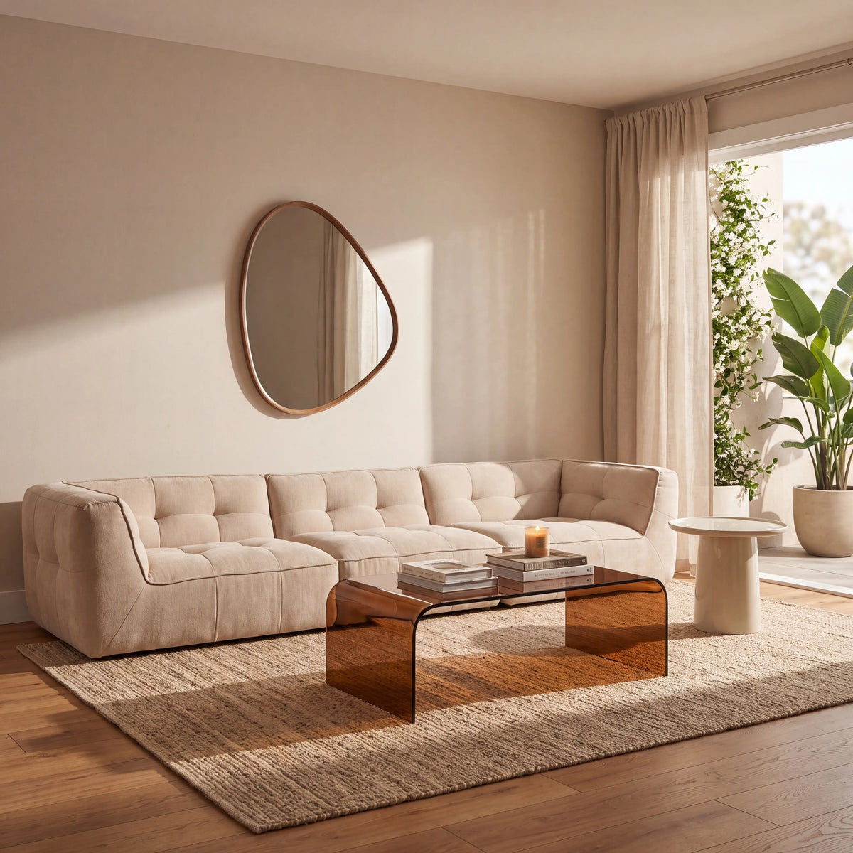 ORIETO - Fabric 5 Seater Sofa