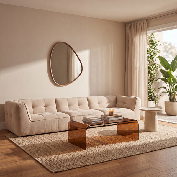 ORIETO - Fabric 5 Seater Sofa