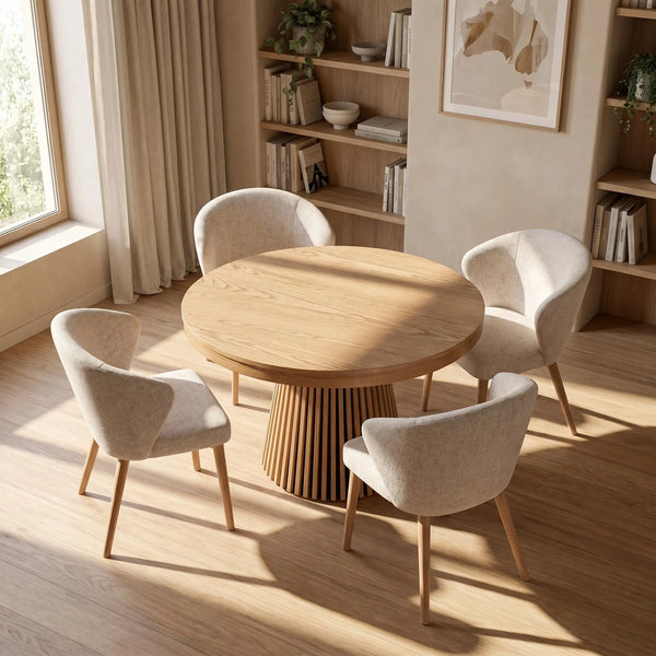 ORINO - Oak Extendable Dining Table - 4/6 People