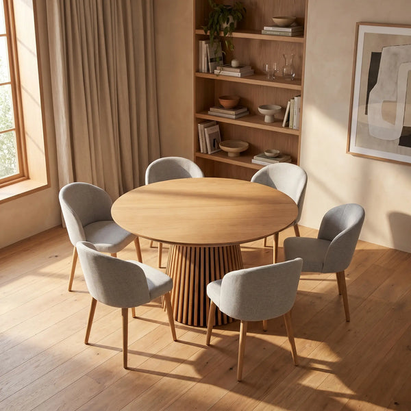 ORINO - Oak Extendable Dining Table - 4/8 People