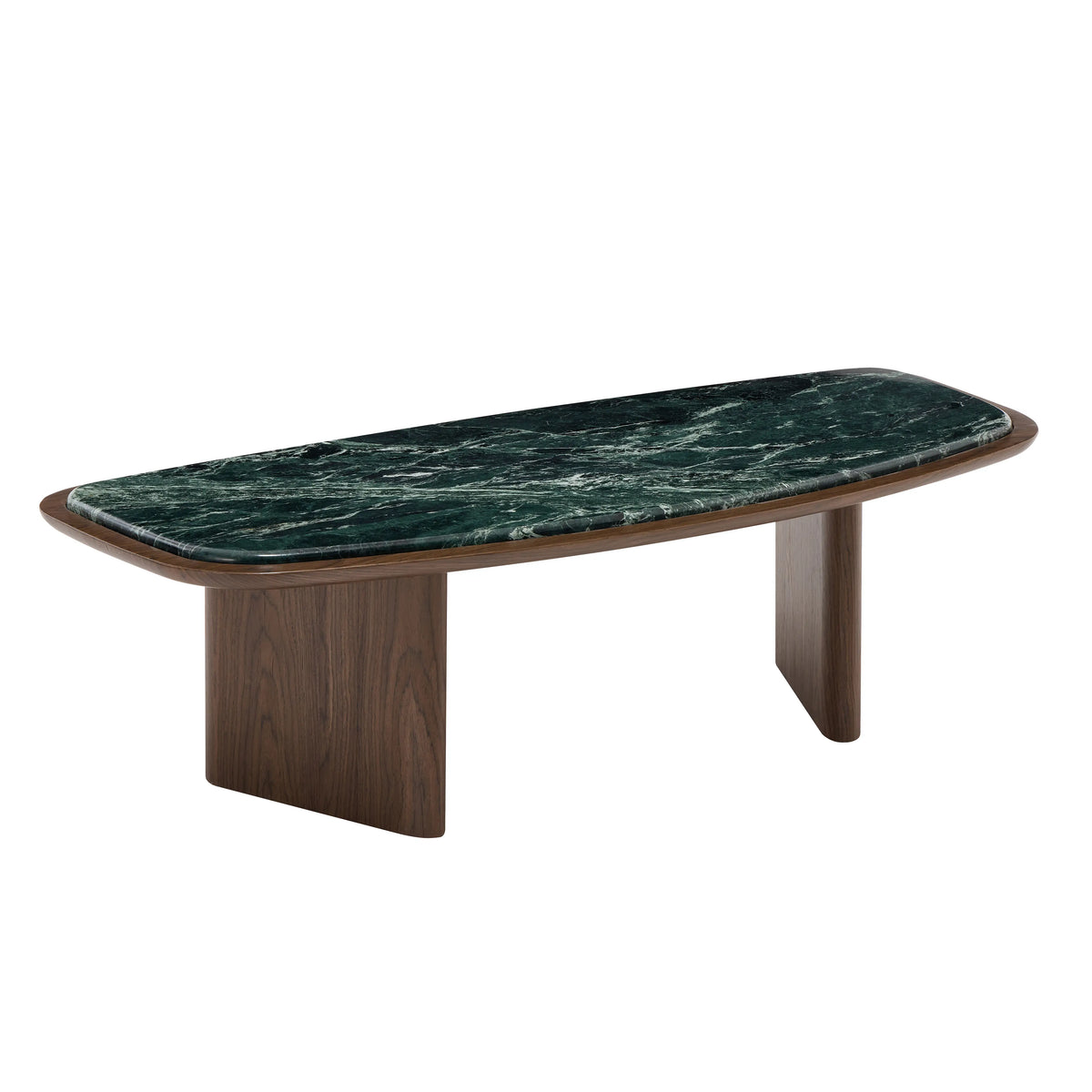 ORMEA - Marble & Walnut Rectangle Coffee Table