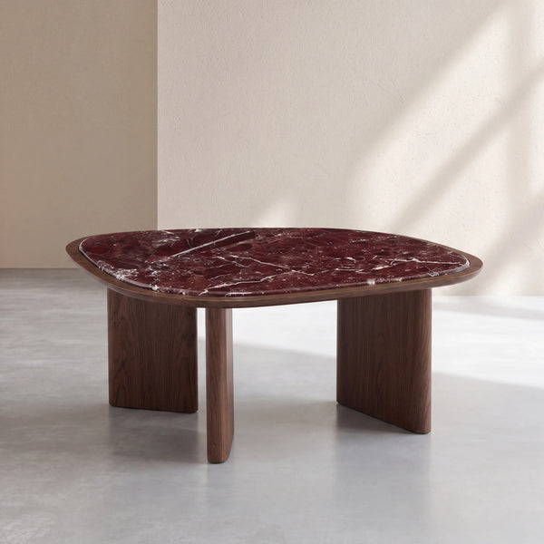 ORMEA - Marble & Walnut Coffee Table