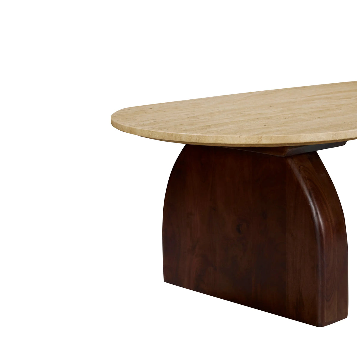 PIETRA - Travertine Oval Coffee Table