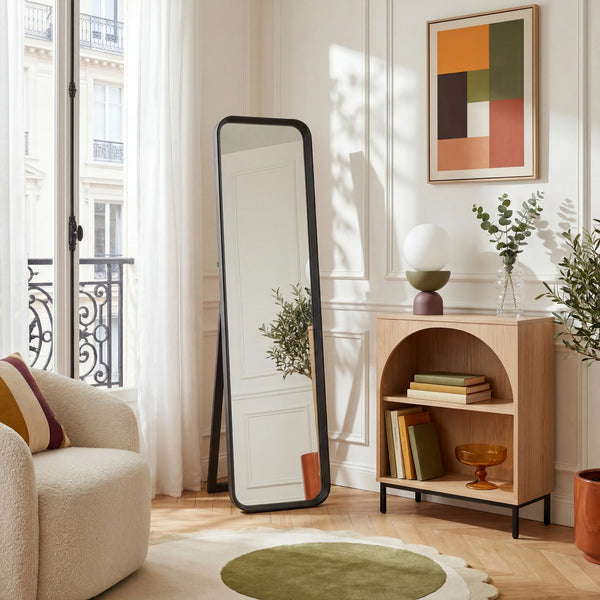 PEGASE - Oak Rectangular Freestanding Mirror - 40 x 165 cm