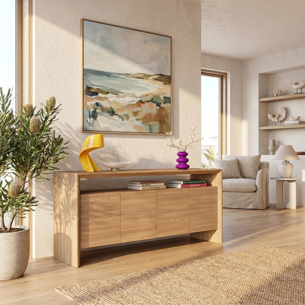 RAFAEL - Oak 4 Door Sideboard