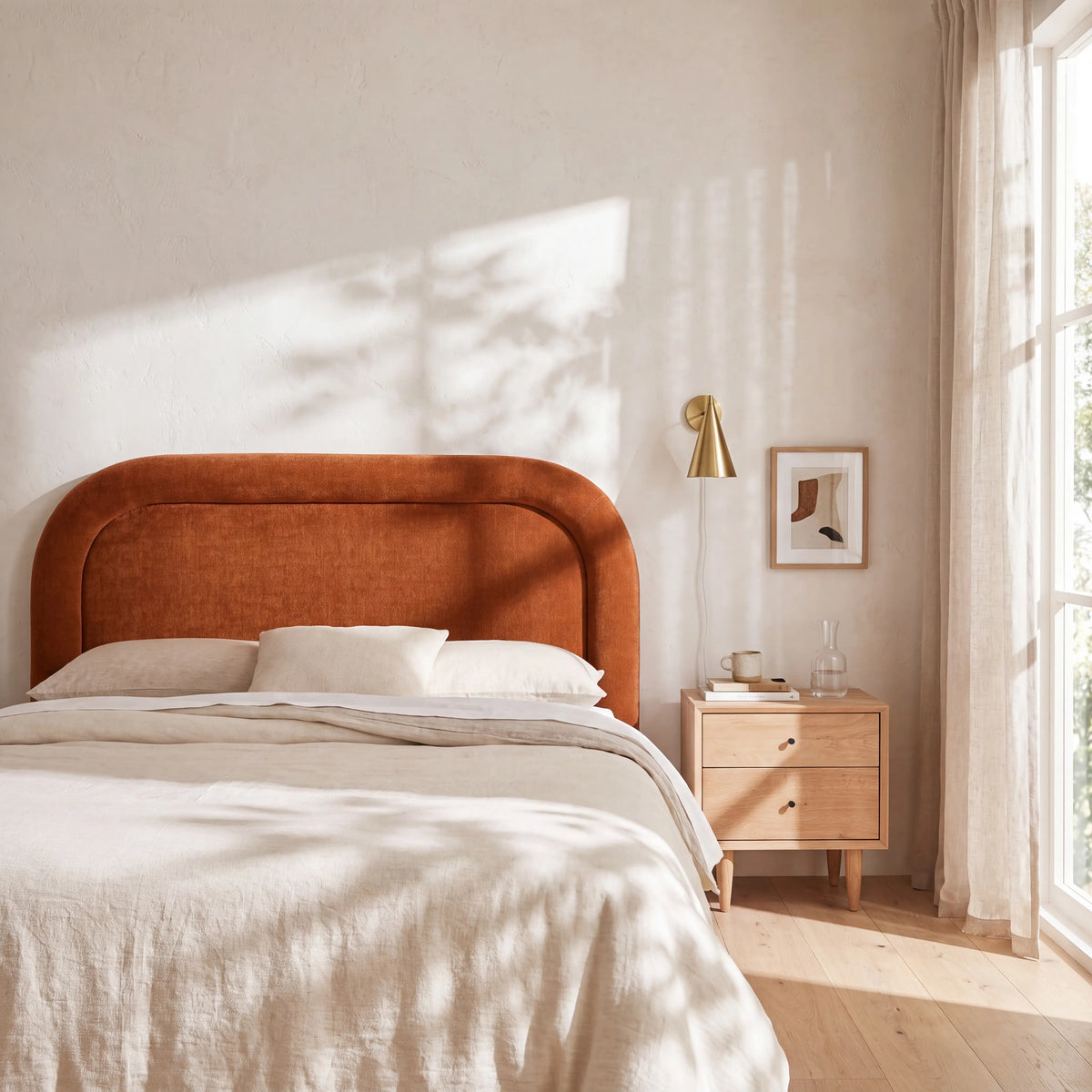 RIGA - Chenille Bedhead - King Size