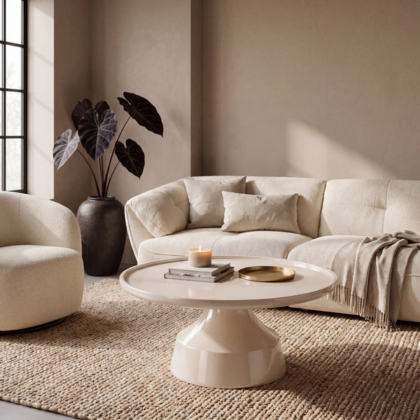 TARINO - Lacquered Round Coffee Table
