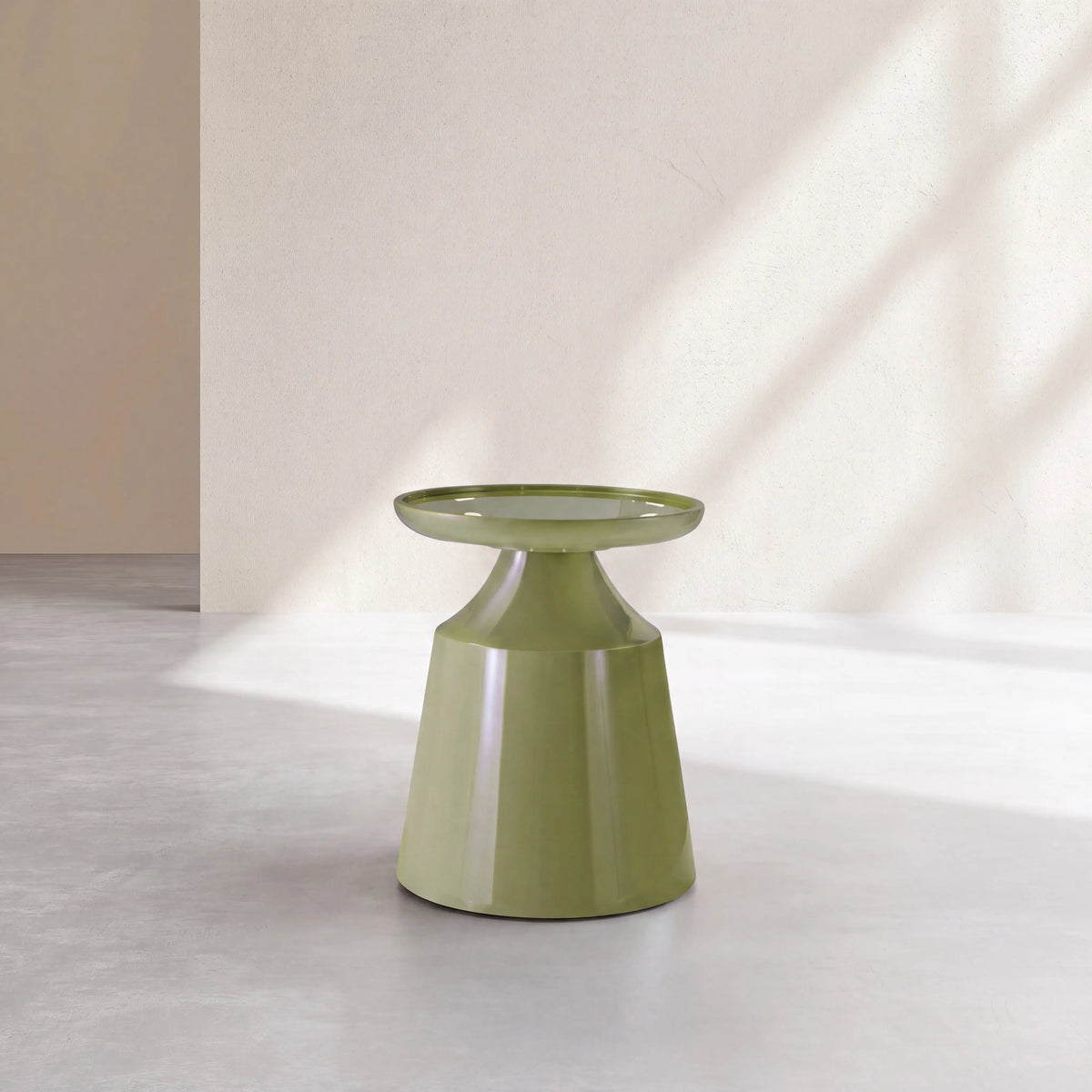 TARINO - Lacquered Round Side Table