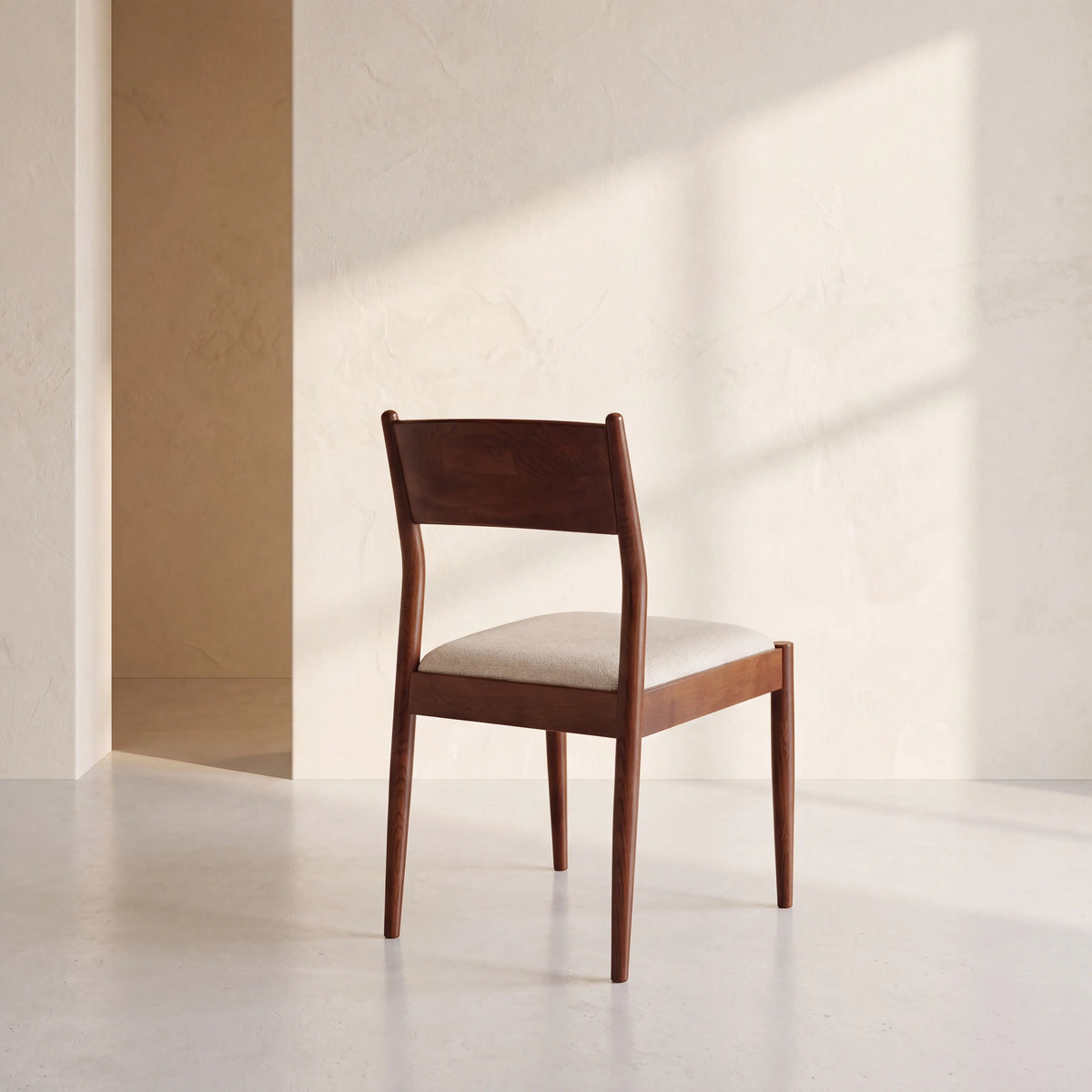VALOMA - Fabric & Oak Set of 2 Dining Chairs