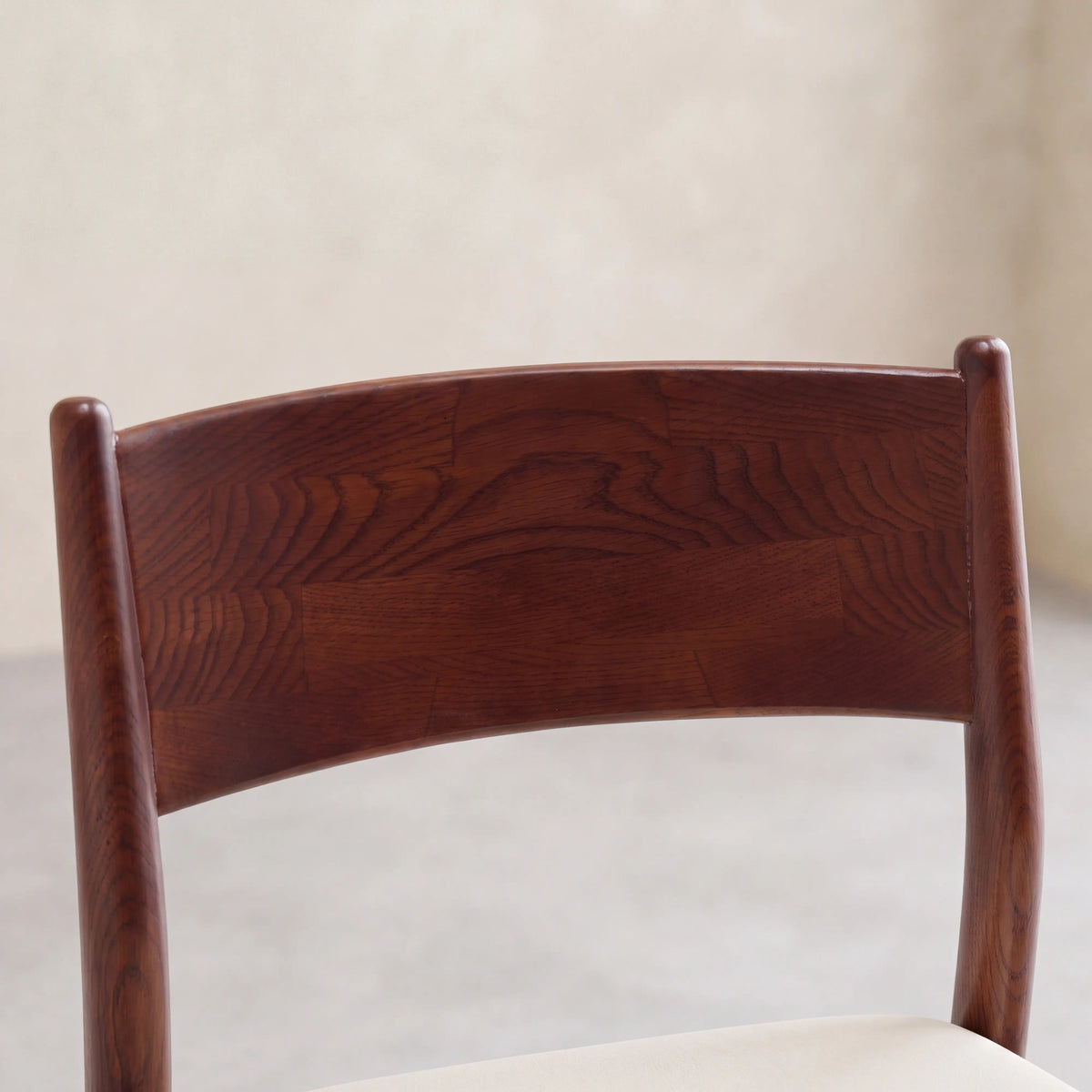VALOMA - Fabric & Oak Set of 2 Dining Chairs