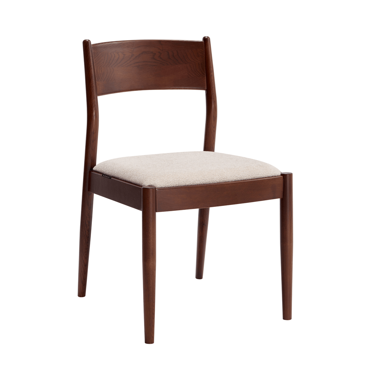 VALOMA - Fabric & Oak Set of 2 Dining Chairs