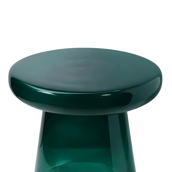 ZARIA - Glass Side Table - 40.5 cm