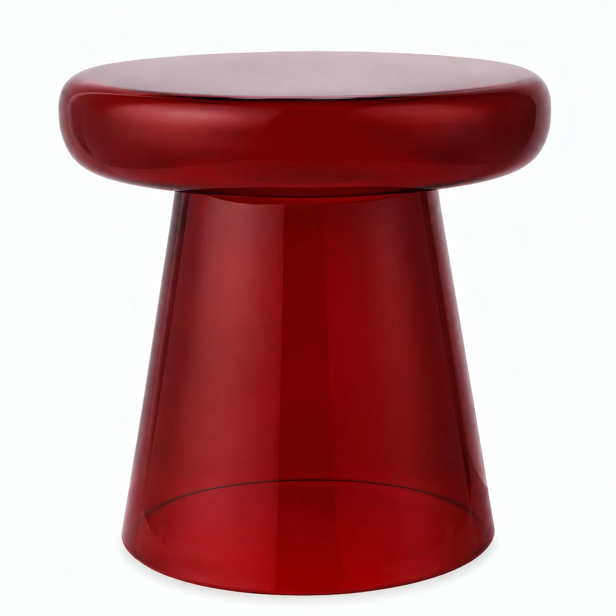 ZARIA - Glass Side Table - 40.5 cm