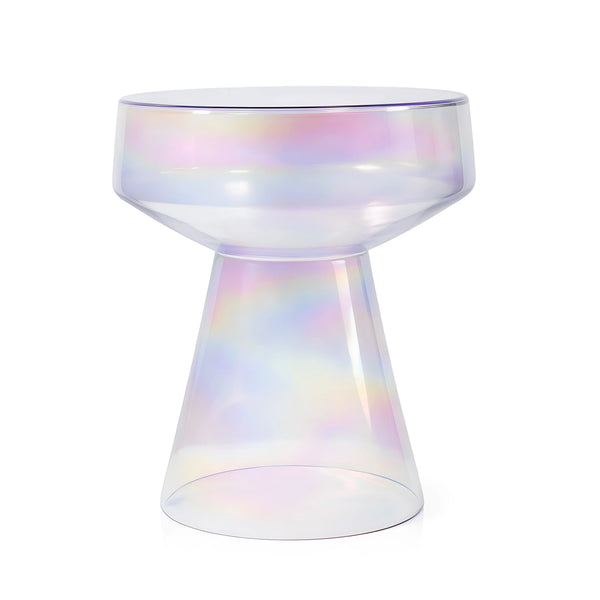ZARIA - Glass Side Table - 39 cm