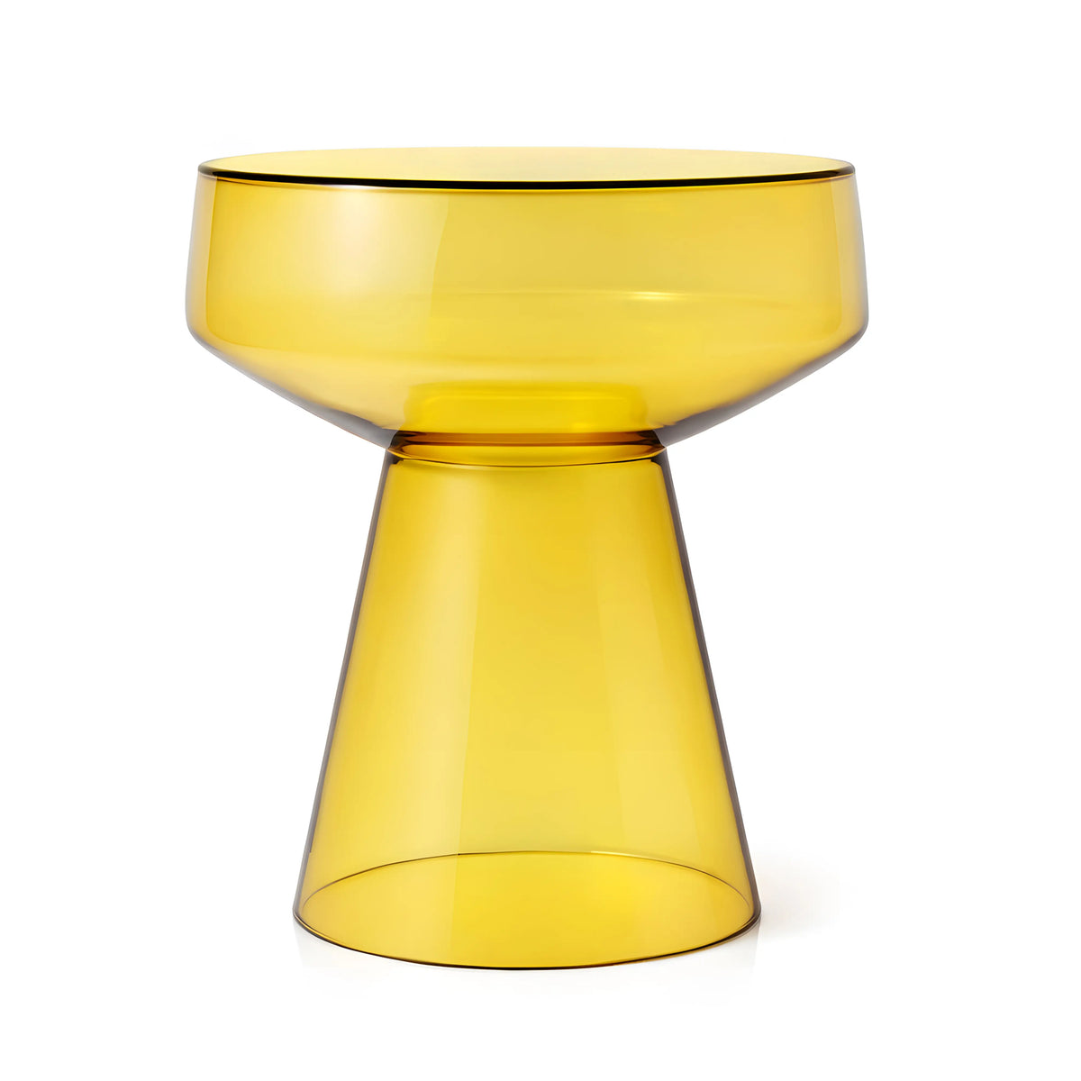 ZARIA - Glass Side Table - 39 cm