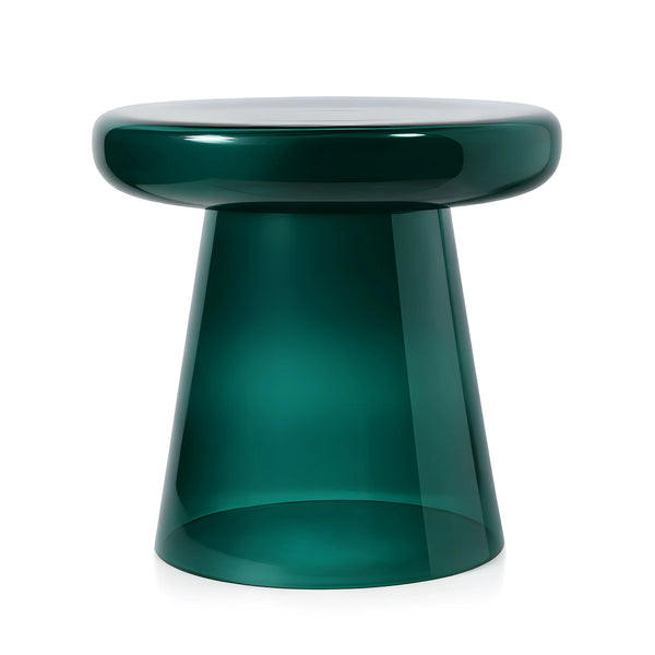 ZARIA - Glass Side Table - 40.5 cm