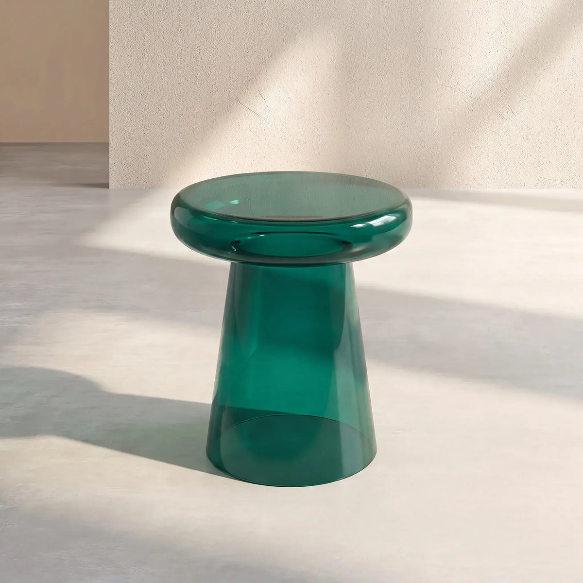 ZARIA - Glass Side Table - 40.5 cm