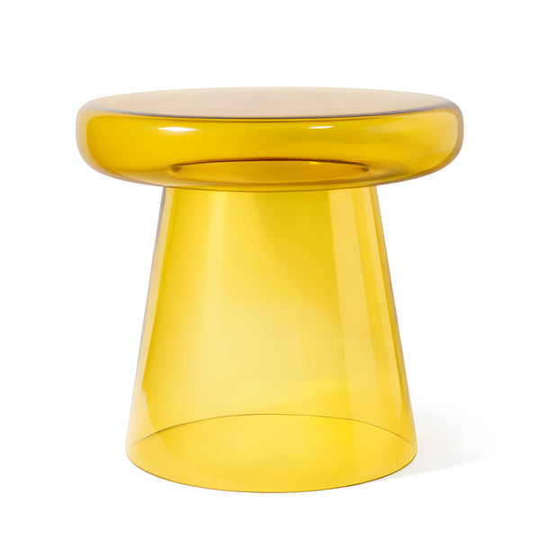 ZARIA - Glass Side Table - 40.5 cm