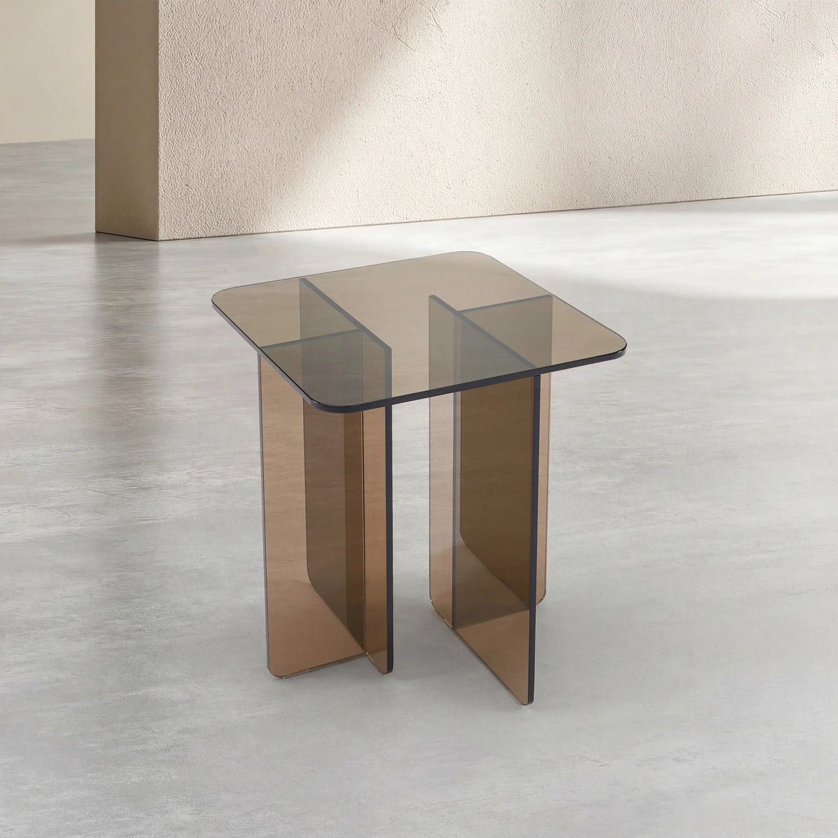 ZELIE - Glass Side Table