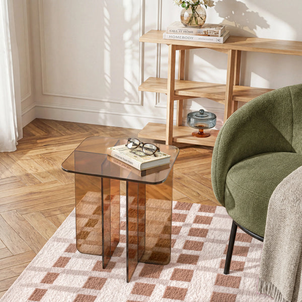ZELIE - Glass Side Table