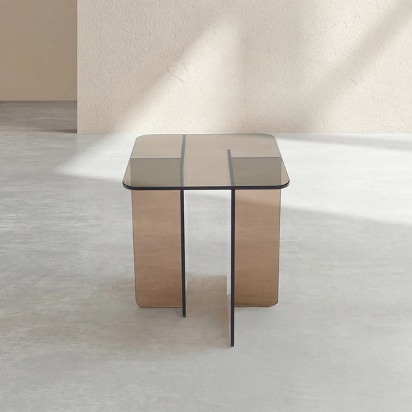 ZELIE - Glass Side Table