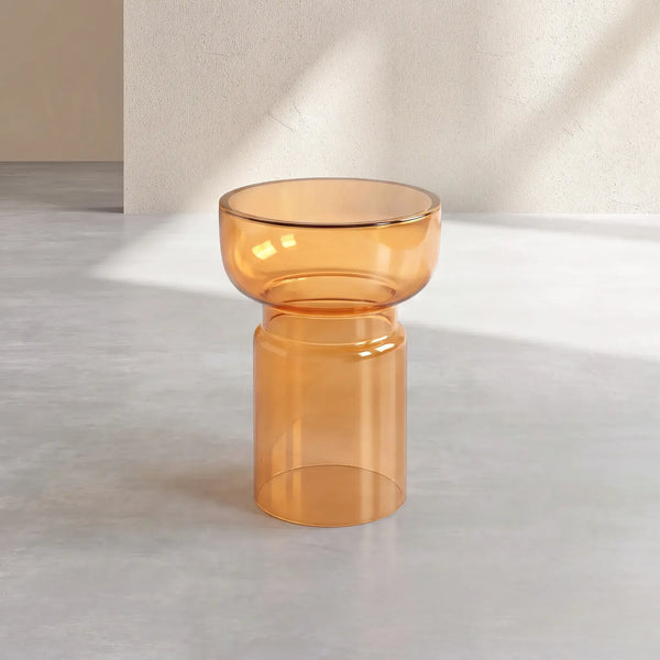 ZELION - Glass Side Table - 36 cm
