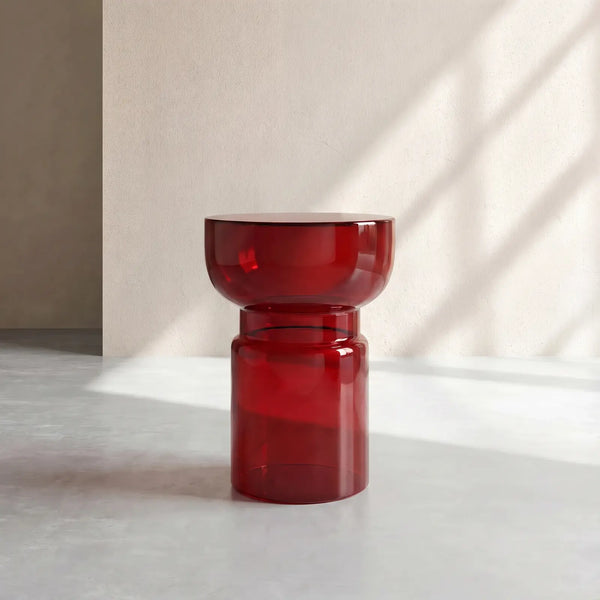 ZELION - Glass Side Table - 36 cm