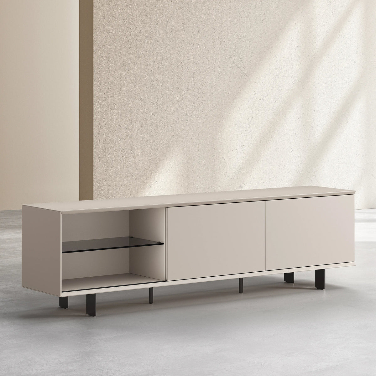 AGNES - Entertainment Unit with Metal Legs