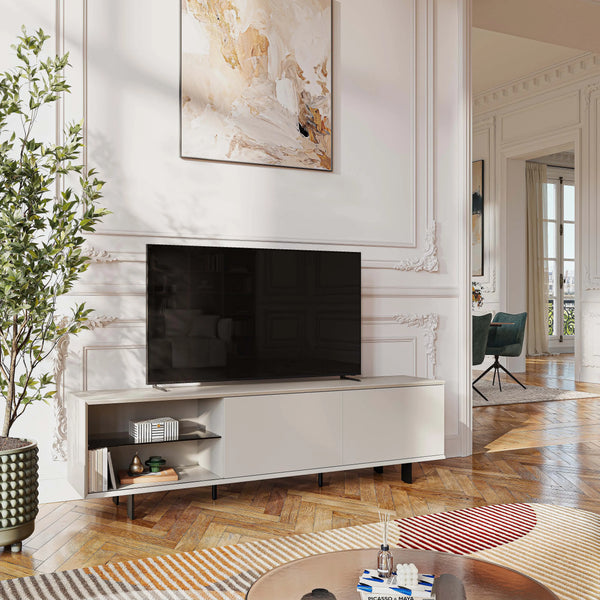 AGNES - Entertainment Unit with Metal Legs