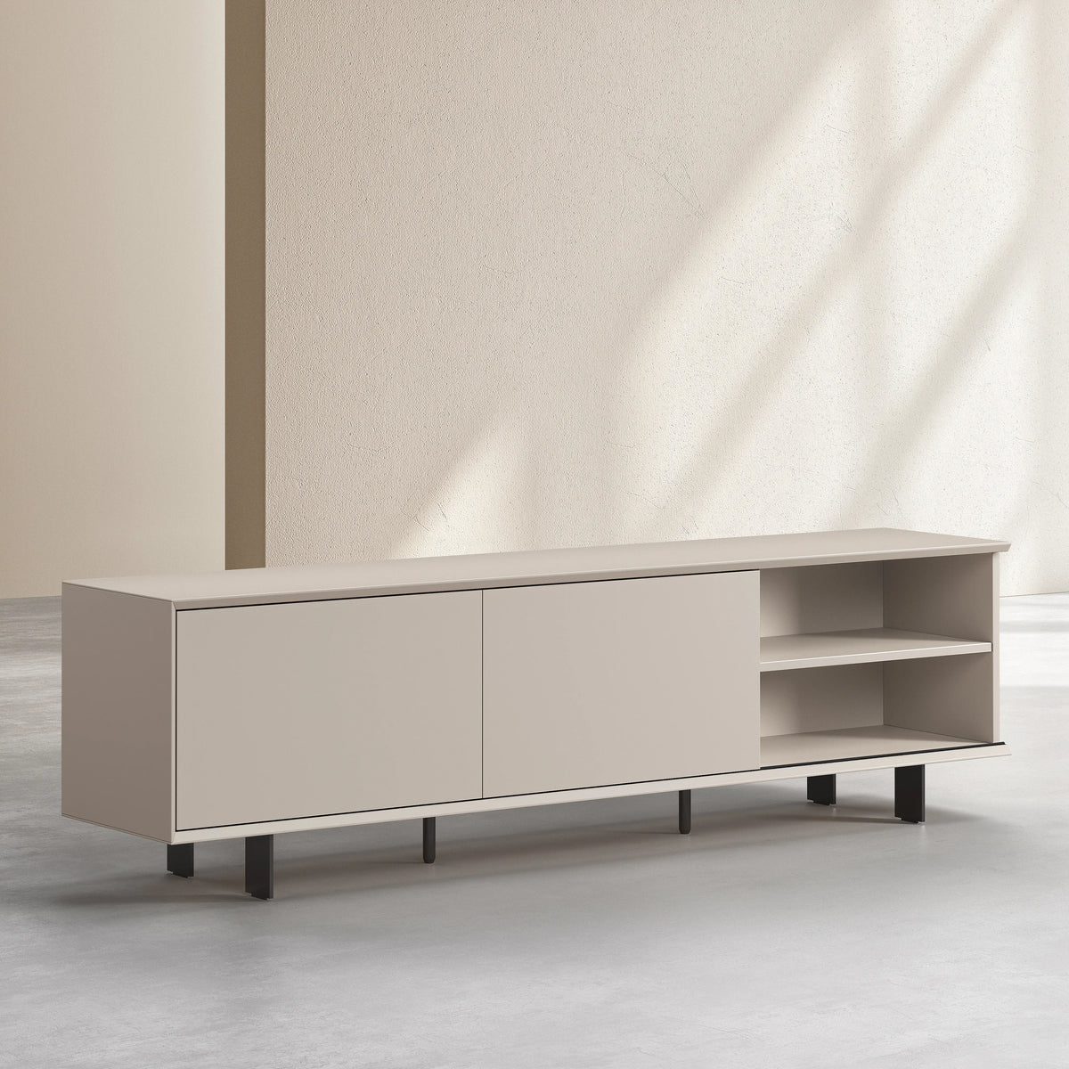AGNES - Entertainment Unit with Metal Legs