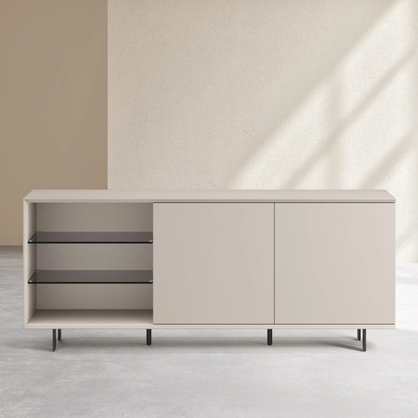 AGNES - 2 Door Buffet with Metal Legs