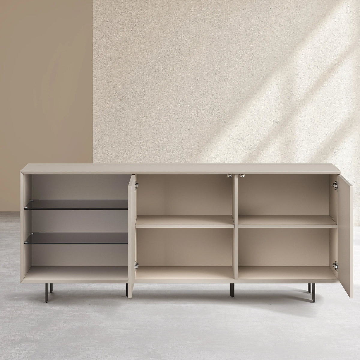 AGNES - 2 Door Buffet with Metal Legs