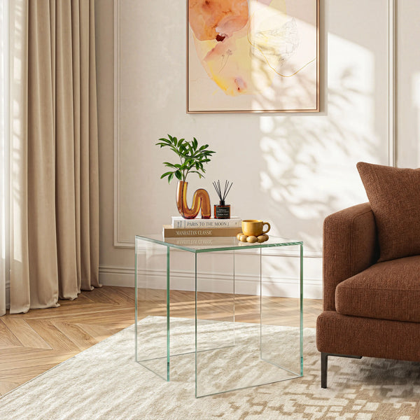 ALYSSA - Glass Side Table