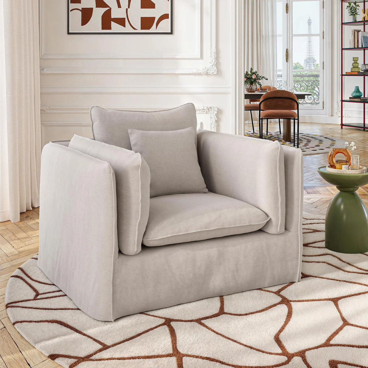 ANDRIA - Linen Armchair