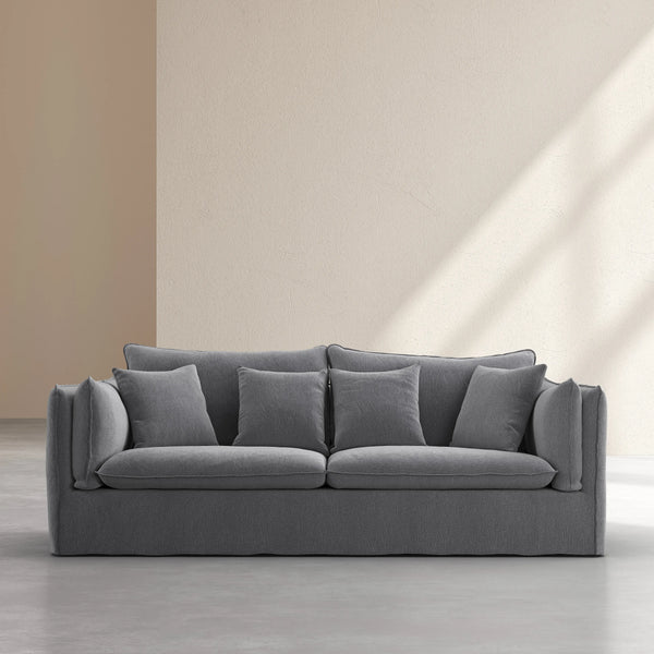 ANDRIA - Linen 3 Seater Sofa