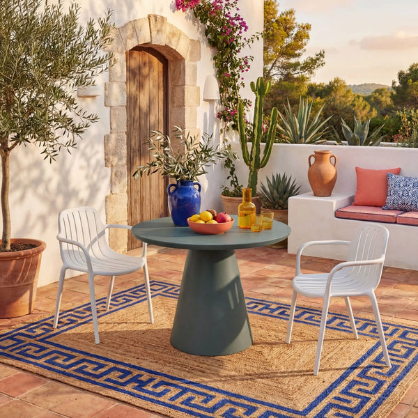 ARZON - Set of 2 Outdoor Chairs with Armrests