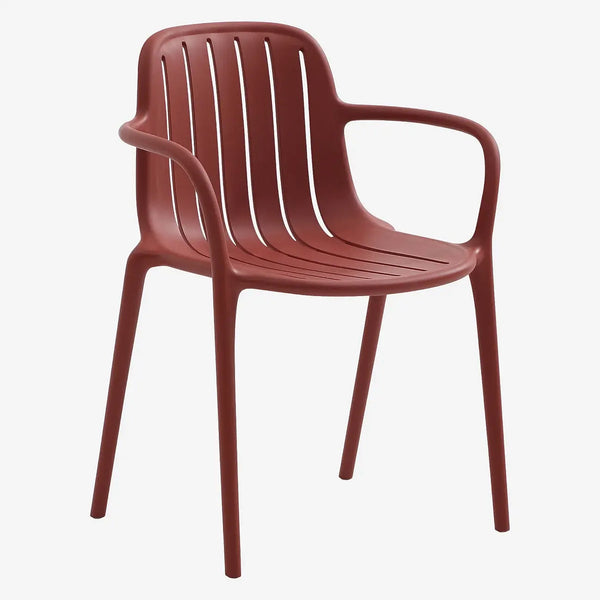 ARZON - Set of 2 Outdoor Chairs with Armrests