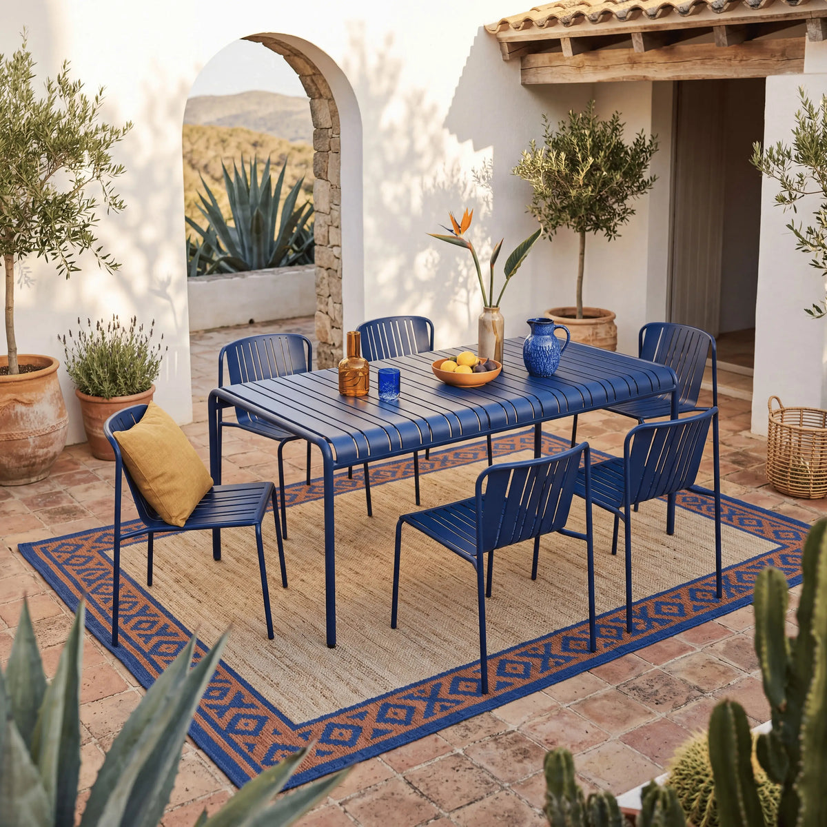 AZUR - Steel Outdoor Table - 180 x 100 cm