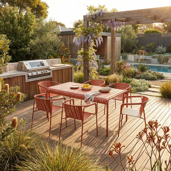 AZUR - Steel Outdoor Table - 180 x 100 cm