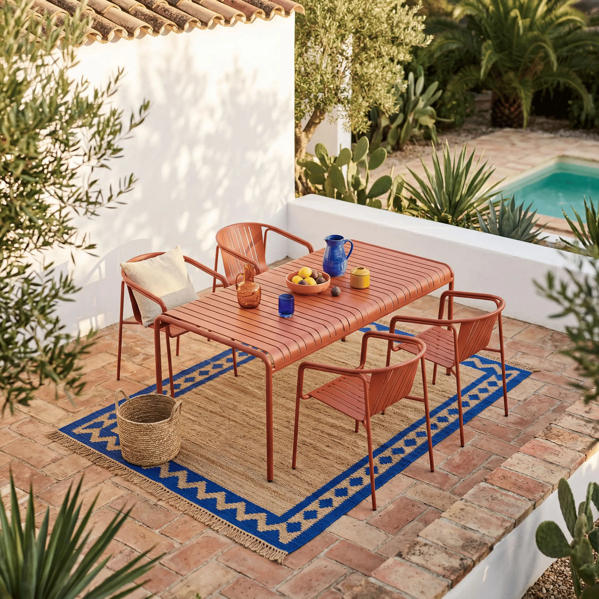 AZUR - Steel Outdoor Table - 180 x 100 cm