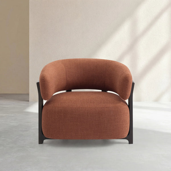 BARREA - Fabric & Wood Armchair
