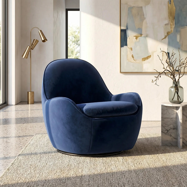 BOCA - Velvet Swivel Armchair